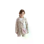 Zeyland QTEAE9AZDL-52 Kız Bebek Ekose Kaban - Peluş Çanta Aksesuarlı