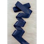 ZEYMERADE 4 Cm Lacivert Çift Taraflı Saten Kurdele 10 Metre, Bohça Çeyiz Özel Gün Hediye Süsleme Kurdelesi