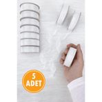 ZEYMERADE 5 Adet Organze Tül Kurdele Beyaz 2 cm 22 mt, Bohça, Nişan, Çeyiz, Hediye, Paketleme, Süsleme, Nikah