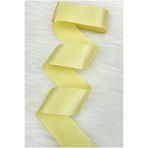ZEYMERADE 6 Cm Açık Sarı Tek Taraflı Saten Kurdele 10 Metre, Bohça Çeyiz Nişan Takı Özel Gün Hediye Süsleme