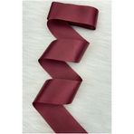 ZEYMERADE 6 Cm Bordo Tek Taraflı Saten Kurdele 10 Metre, Bohça Çeyiz Nişan Takı Özel Gün Hediye Süsleme