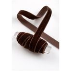 ZEYMERADE Acı Kahve Kadife Kurdele 1cm 5mt, Gelin, Damat, Bohça, Nişan, Çeyiz, Nikah, Hediye, Şeker, Süsleme