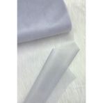ZEYMERADE Açık Gri Bohça Süsleme Tülü, Nişan Bohça Süsü, Kapı Doğum Günü Parti Süsleme Tülü, 100x300cm