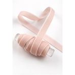 ZEYMERADE Açık Pudra Kadife Kurdele 1cm 5mt, Gelin, Damat, Bohça, Nişan, Çeyiz, Nikah, Hediye, Şeker, Süsleme