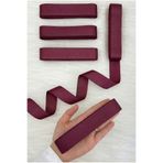 ZEYMERADE Bordo Grogren Kurdele 3 Cm 10 Mt, Bohça Çeyiz Düğün Sünnet Doğum Günü Hediye Paketleme Süsleme