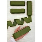 ZEYMERADE Çimen Yeşili Grogren Kurdele 4 Cm 10 Mt, Bohça Çeyiz Düğün Nişan Doğum Günü Hediye Paketleme Süsleme