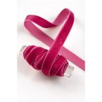 ZEYMERADE Fuşya Kadife Kurdele 1cm 5mt, Gelin, Damat, Bohça, Nişan, Çeyiz, Nikah, Hediye, Şeker, Süsleme