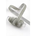 ZEYMERADE Gri Kadife Kurdele 1cm 5mt, Gelin, Damat, Bohça, Nişan, Çeyiz, Nikah, Hediye, Şeker, Süsleme