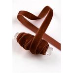 ZEYMERADE Kahverengi Kadife Kurdele 1cm 5mt, Gelin, Damat, Bohça, Nişan, Çeyiz, Nikah, Hediye, Şeker, Süsleme