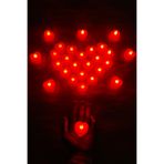 ZEYMERADE Kırmızı Kalpli Ledli Mum, 1 Adet, Tealight Mum Pilli, Özel Gün, Led Işıklı, Kutlama, Doğum Günü