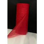 Zeymerade Kırmızı Süsleme Tülü, Bohça Çeyiz Gelin Damat Nişan Nikah Kapı Konvoy Valiz Hediye Süsü, 100x300cm