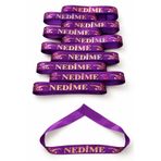 ZEYMERADE Mor Gold Nedime Kol Kurdele, 1 Adet Bant Ve Bileklik, Sağdıç Düğün Kına Gecesi Bride Nişan