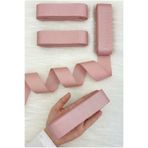 ZEYMERADE Pudra Grogren Kurdele 4 Cm 10 Mt, Bohça Çeyiz Düğün Nişan Doğum Günü Hediye Paketleme Süsleme