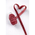ZEYMERADE Simli Kadife Kurdele Gül Kurusu 1cm 5mt, Gelin, Damat, Bohça, Nişan, Çeyiz, Nikah, Hediye, Süsleme