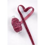 ZEYMERADE Simli Kadife Kurdele Pembe 1cm 5mt, Gelin, Damat, Bohça, Nişan, Çeyiz, Nikah, Hediye, Süsleme