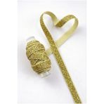ZEYMERADE Simli Kadife Kurdele Sarı 1cm 5mt, Gelin, Damat, Bohça, Nişan, Çeyiz, Nikah, Hediye, Süsleme