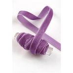ZEYMERADE Toz Lila Kadife Kurdele 1cm 5mt, Gelin, Damat, Bohça, Nişan, Çeyiz, Nikah, Hediye, Şeker, Süsleme