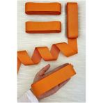 ZEYMERADE Turuncu Grogren Kurdele 4 Cm 10 Mt, Bohça Çeyiz Düğün Nişan Doğum Günü Hediye Paketleme Süsleme