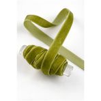 ZEYMERADE Zeytin Yeşili Kadife Kurdele 1cm 5mt, Gelin, Bohça, Nişan, Çeyiz, Nikah, Hediye, Şeker, Süsleme