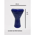 Zeynel Abidin CÜMBÜŞ MİNİ MISIR ERZİNCAN İŞLEMELİ MAVİ DARBUKA