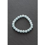 Zeynep Büyükbay Akuamarin Doğal Taş Bileklik (8mm Küre Kesim)