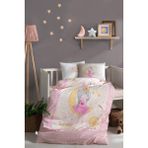 Zeynep Tekstil Clasy Ranforce 100% Pamuk Bebek Nevresim Takımı Moon V1 Pembe - 100 x 150 cm