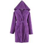 Zeynep Tekstil Comfy | Kapşonlu Wellsoft Peluş Sabahlık | Robdeşambr | Bornoz Mor-s/m