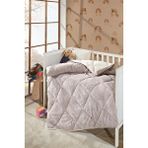 Zeynep Tekstil Lüx Wellsoft Yorgan Çift Taraflı Bebek Yorganı 95x145 Krem Çok Renkli