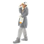 Zeynep Tekstil Penguen Nakışlı Kapşonlu Wellsoft Bornoz 153-99-1078