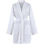 Zeynep Tekstil Waffle | Pike %100 Pamuklu Bornoz Unisex Premium Yeni Trend Bornozu - S - M - Beyaz