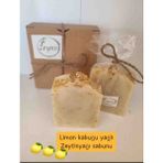 Zeynis Zerdeçallı Limon Kabuğu Yağlı Zeytinyağlı Sabun (2 Adet), El Yapımı Doğal Limon Yağı Sabunu