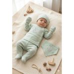 Zeynuko Erkek Bebek Gemi Nakışlı %100 Pamuk 0-3 Ay 5'li Yenidoğan Hastane Çıkışı Zıbın Seti - 0 - 3 Ay - 02Y-Yeşil