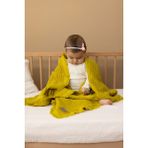 Zeypba 4 Katlı Müslin Bebek Battaniyesi 110x110 cm %100 Pamuk Yağyeşil