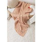 Zeypba Somon 4 Katlı Müslin Bebek Ve Çocuk Battaniyesi%100Pamuk Erkek & Kız Bebekler İçin Nefes Alabilen Cilt Dostu Bebek Ve Çocuk Battaniyesi, Unisex,%