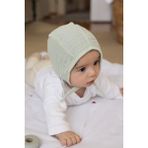 Zeypba Yeşil Müslin Bebek Şapkası %100 Pamuk 0-2Yaş