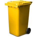 Zeyrek Sarı Plastik Çöp Konteyneri 240 lt