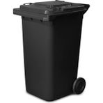 Zeyrek Siyah Plastik Çöp Konteyneri 240 lt