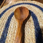 Zeytin Ağacı 27-28 cm Servis - Pişirme Kaşığı - Kahverengi