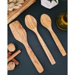 Zeytin Ağacı Ahşap Tahta Kaşık Spatula Seti ( Zeytin Ağacı ) Ağaç Kaşık