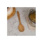 Zeytin Ağacı Geniş Servis Kaşığı - Açık Kahverengi - 30 Cm