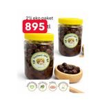 Zeytinci Abla Siyah Zeytin Organik (Yeni Sezon) Çevirme 1000 gr - 2'li Eko paket