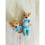 Zeze Ayıcık ve Çıngırak Takım Amigurumi Organik Oyuncak