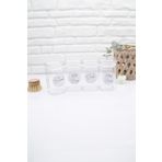 zezedesing 4'Lü Pamuk & Kulak Pamuğu & Makyaj Pamuğu & Diş İpi Kavanozu Seti 250 ML