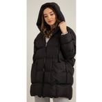 ZF BOUTIQUE Kadın Oversize Puffer Şişme Mont siyah S