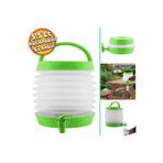 ZFN Akordiyonlu Su Sebili Meşrubat İçecek Kabı Bidonu Damacana Katlanabilir Musluklu Körüklü 5.5 Litre