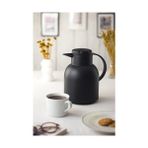 Zg Store 1 Lt Isı Yalıtımlı Çay ve Soğuk Su Termosu Siyah (12 Saat Sıcak Tutar& Içi Camdır) - 230 ml