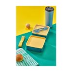 Zg Store Envii Store Pratik ve Şık Beslenme Kutusu 2 Katlı Bölmeli, Kaşıklı ve Çatal Setli, Taşınabilir Gıda Saklama Kabı - 0,5 x 7 cm
