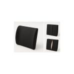 Zg Store Ergonomik Bel Destek Yastığı, Siyah, 35X34X12 Cm, Yıkanabilir Kılıf, Ayarlanabilir Kemer, Ofis ve Araba Için - Abanoz