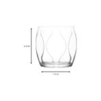 Zg Store Lena 6'lı Cam Su, Meşrubat ve Viski Bardağı Seti - 335 cc (85X74 Mm) - 0 - Siyah