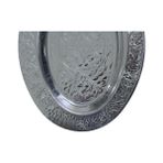 Zg Store Paslanmaz Çelik Oval Tepsi – 304 Kalite Krom Kaplama, Dekoratif ve Servis Amaçlı Tabak (30 Cm) - 0,60 x 19 x 29 cm